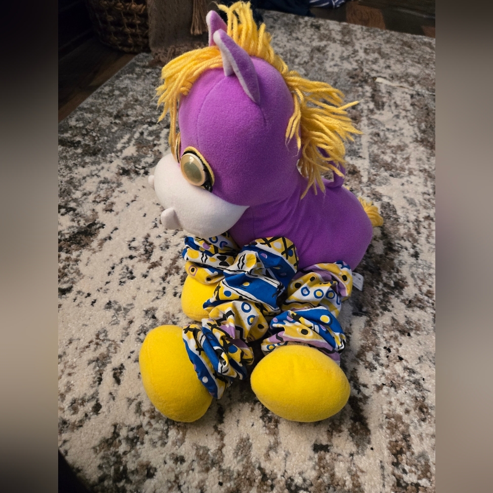 Vintage Rare Tiger  Toys Silly Friends Purple Horse 1992 Collectable